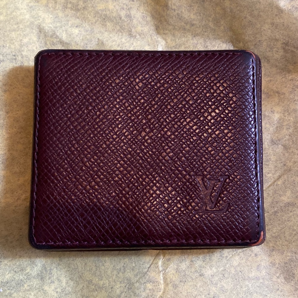 EUC Tiara Louis Vuitton purple square coin purse